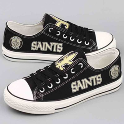 Women's NFL New Orleans Saints Repeat Print Low Top Sneakers 001