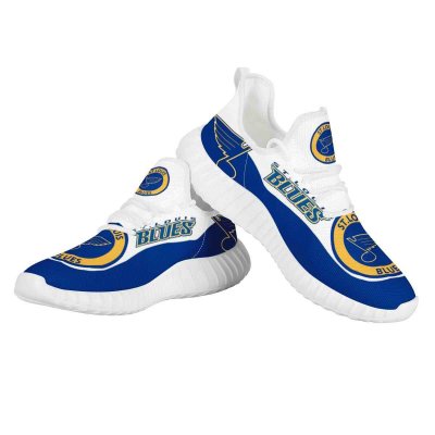 Women's St. Louis Blues Mesh Knit Sneakers/Shoes 001