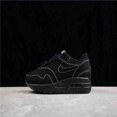 Men's Running weapon Air Max 1 Black Shoes 026