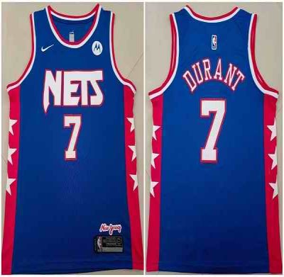 Youth Brooklyn Nets #7 Kevin Durant Blue Stitched Jersey