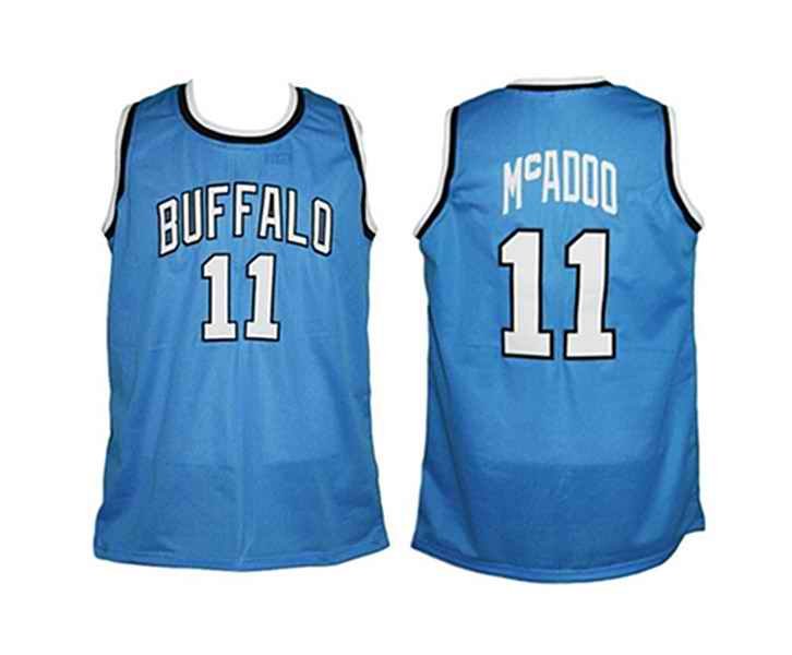 Men's Los Angeles Clippers #11 Bob McAdoo Blue Stitched Jersey