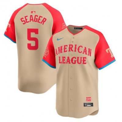 Youth American League #5 Corey Seager Cream 2024 All-Star Limited Stitched Jersey