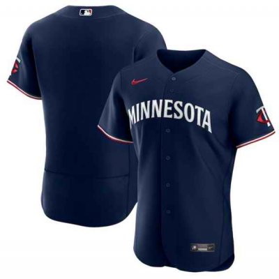 Men's Minnesota Twins Blank Navy 2023 Flex Base Stitched Jersey