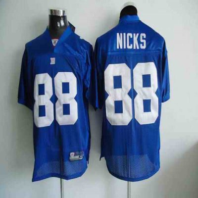 Giants #88 Hakeem Nicks Blue Color Stitched Youth NFL Jersey