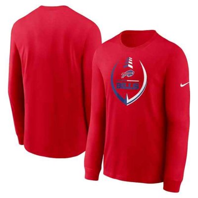 Men's Buffalo Bills Red Icon Legend Performance Long Sleeve T-Shirt