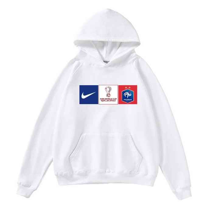 Men's France World Cup Soccer Hoodie White 001