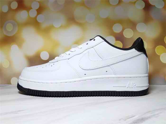 Men's Air Force 1 Low White/Black Shoes 0258