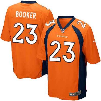 Nike Broncos #23 Devontae Booker Orange Team Color Youth Stitched NFL New Elite Jersey