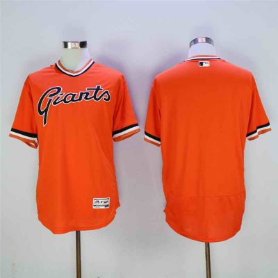 Men's San Francisco Giants Blank Orange 1978 Turn Back The Clock Flexbase Stitched MLB Jersey