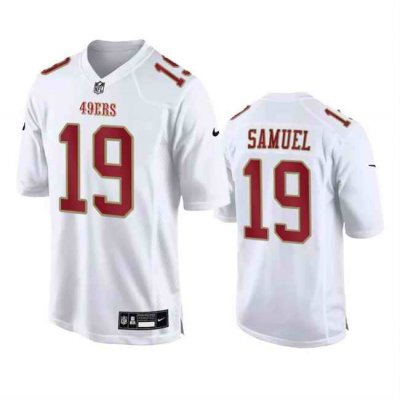 Men's San Francisco 49ers #19 Deebo Samuel White Fashion Limited Stitched Football Game Jersey