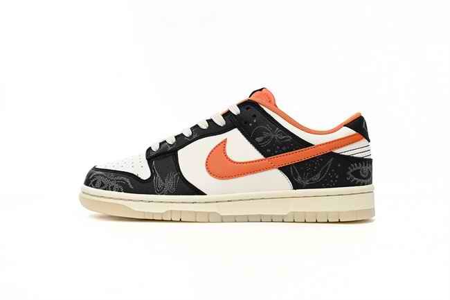 Men's Dunk Low Pro Halloween White/Black Shoes 0334