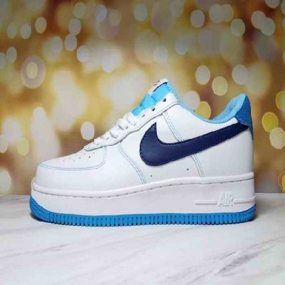 Men's Air Force 1 Low White/Blue Shoes 0194