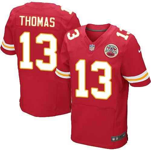 Nike Chiefs #13 De'Anthony Thomas Red Team Color Men's Stitched NFL Elite Jersey