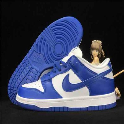 Men's Dunk Low SB White/Royal Shoes 0116