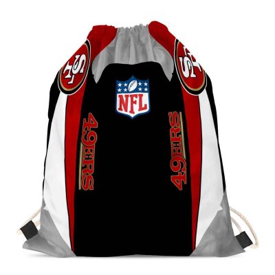 San Francisco 49ers Drawstring Backpack sack / Gym bag 18 x 14 003