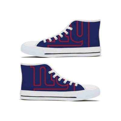 Women's New York Giants High Top Canvas Sneakers 003