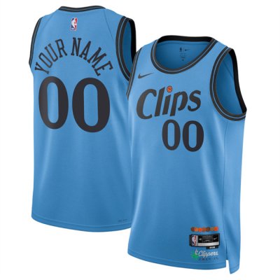 Men's Los Angeles Clippers Active Player Custom Light Blue 2024/25 City Edition Stitched Jersey