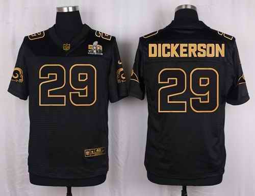 Nike Rams #29 Eric Dickerson Black Men's Stitched NFL Elite Pro Line Gold Collection Jersey