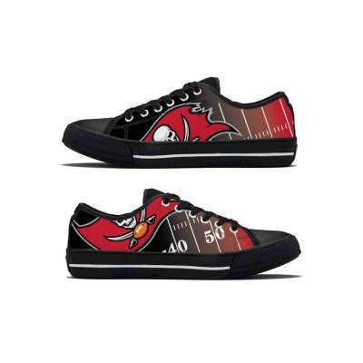 Women's Tampa Bay Buccaneers Low Top Canvas Sneakers 001