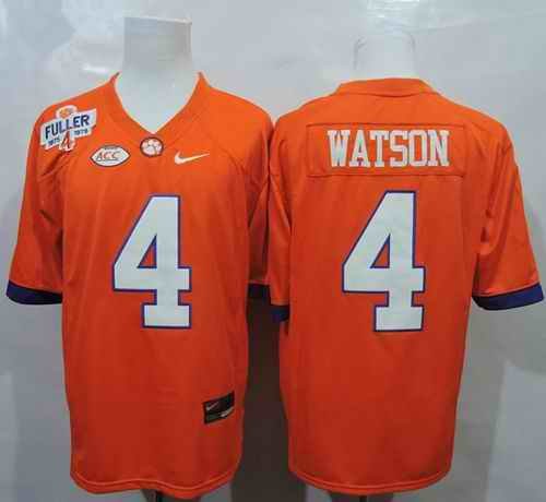 Tigers #4 Deshaun Watson Orange 1975-1978 Fuller Stitched NCAA Jersey