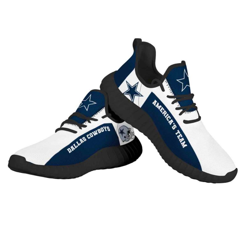 Men's NFL Dallas Cowboys Mesh Knit Sneakers/Shoes 007