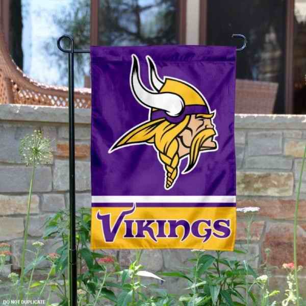 Minnesota Vikings Double-Sided Garden Flag 001 (Pls check description for details)