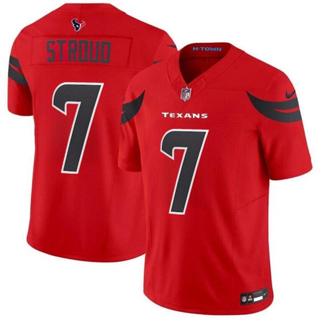 Women's Houston Texans #7 C.J. Stroud Red 2024 Alternate F.U.S.E Vapor Stitched Jersey (Run Small)