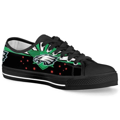 Women's Philadelphia Eagles Low Top Canvas Sneakers 005