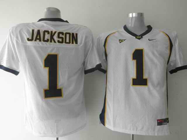 Golden Bears #1 DeSean Jackson White Stitched NCAA Jersey