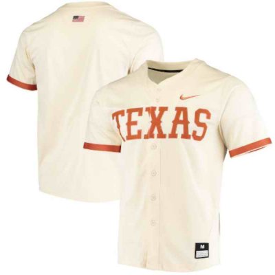 Men's Texas Longhorns Blank Cream Vapor Untouchable Stitched Jersey