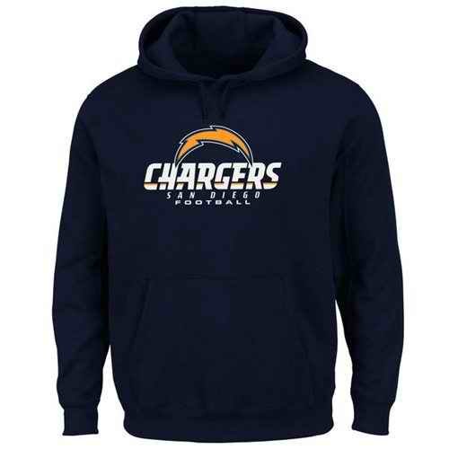 San Diego Chargers Critical Victory Pullover Hoodie Navy Blue