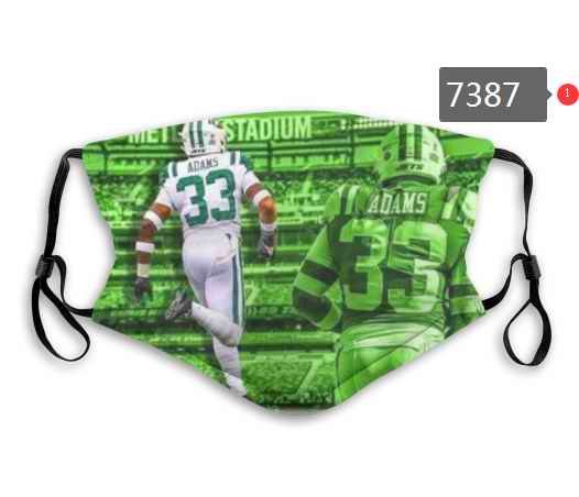 New York Jets Face Mask 7387 Filter Pm2.5 (Pls check description for details)