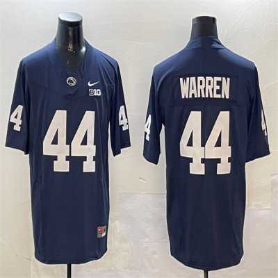 Men's Penn State Nittany Lions #44 Davis Warren Navy 2024 F.U.S.E. Vapor Limited Stitched Jersey