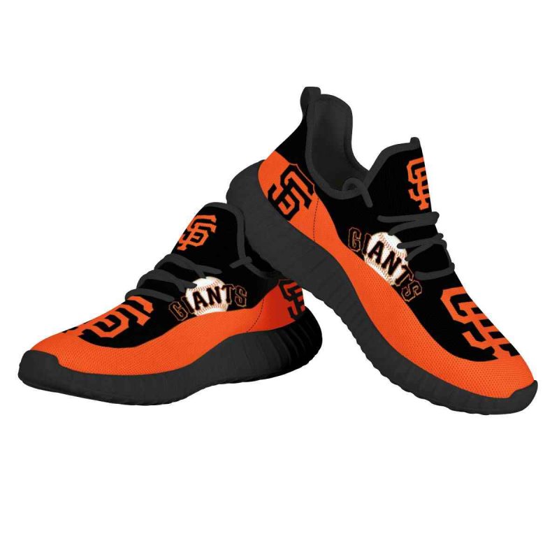 Men's San Francisco Giants Mesh Knit Sneakers/Shoes 004