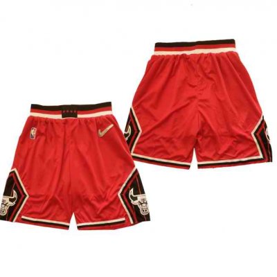 Men's Chicago Bulls 75th Anniversary Red Shorts (Run Small)