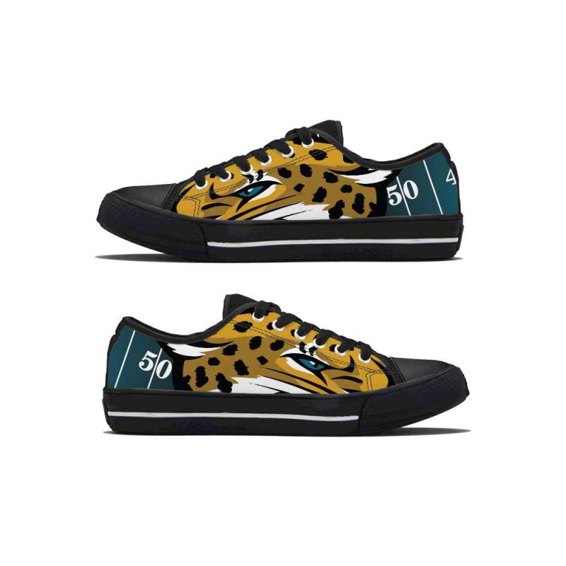 Women's Jacksonville Jaguars Low Top Canvas Sneakers 001