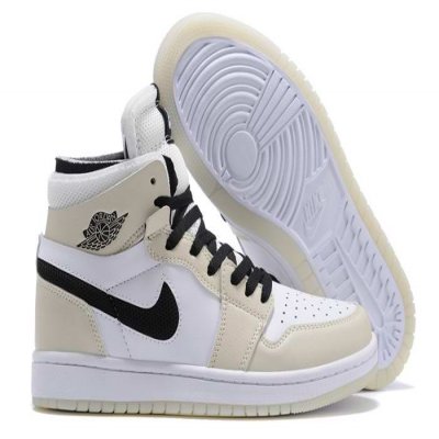 Men's Running Weapon Air Jordan 1 High Cream/White Shoes 0370