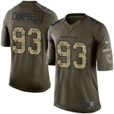 Nike Cardinals #93 Calais Campbell Green Youth Stitched NFL Limited Salute to Service Jersey