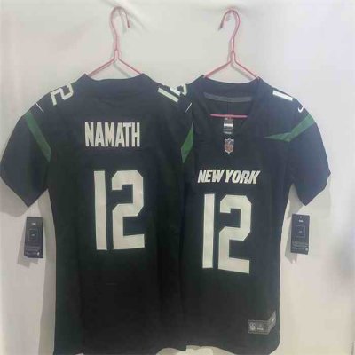 Youth New York Jets #12 Joe Namath Black Vapor Untouchable Limited Stitched Jersey