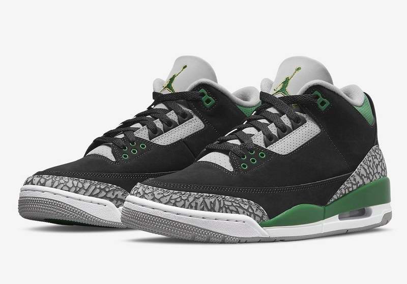 Men's Running weapon Air Jordan 3 Black Green CT8532-030 Shoes 037