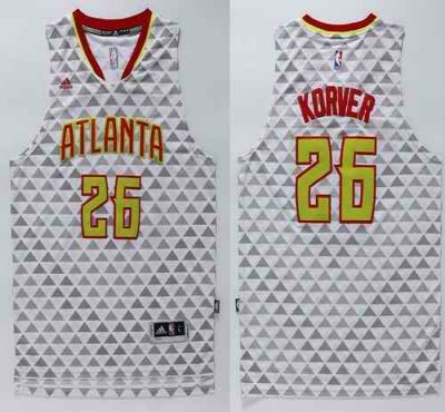 Hawks #26 Kyle Korver White Swingman Stitched NBA Jersey