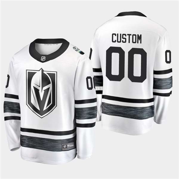 Men's Vegas Golden Knights Custom 2019 NHL All-Star White Stitched Jersey