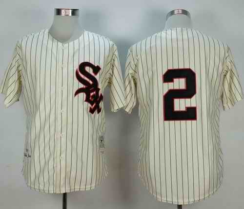 Mitchell And Ness 1959 White Sox #2 Nellie Fox Cream Stitched MLB Jersey