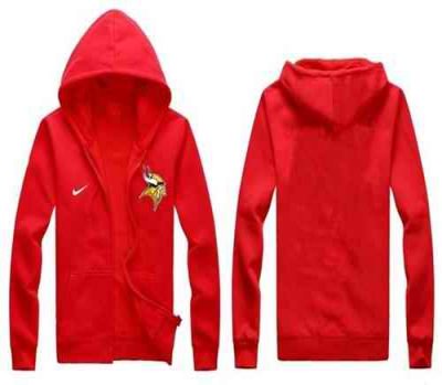 Nike Minnesota Vikings Authentic Logo Hoodie Red