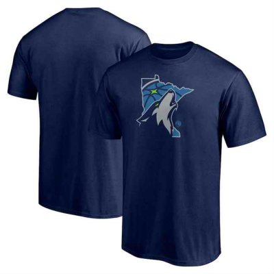 Men's Minnesota Timberwolves Navy Push Ahead T-Shirt