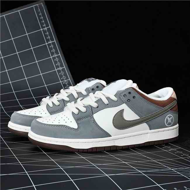 Women's Dunk Low Gray/White Shoes 233