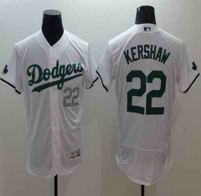 Dodgers #22 Clayton Kershaw White Celtic Flexbase Authentic Collection Stitched MLB Jersey