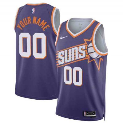 Men's Phoenix Suns Active Player Custom Purple Icon Edition Stitched Basketball Jersey