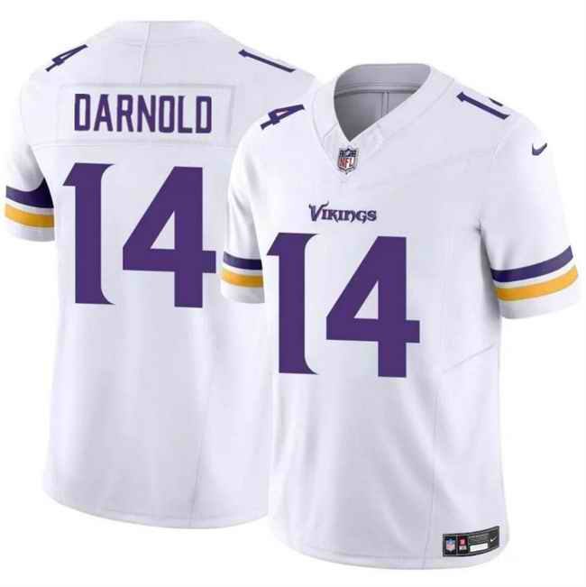 Men's Minnesota Vikings #14 Sam Darnold White 2024 F.U.S.E. Vapor Untouchable Limited Stitched Jersey