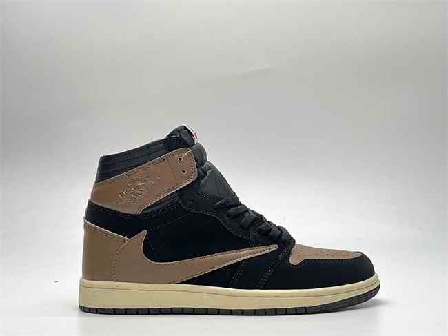 Men's Running Weapon Air Jordan 1 Black/Brown oes 0576